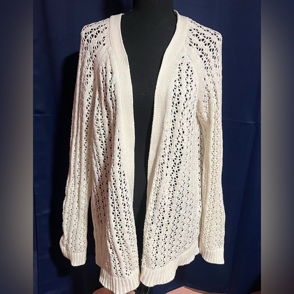 Forever 21 Ivory Knit Cardigan